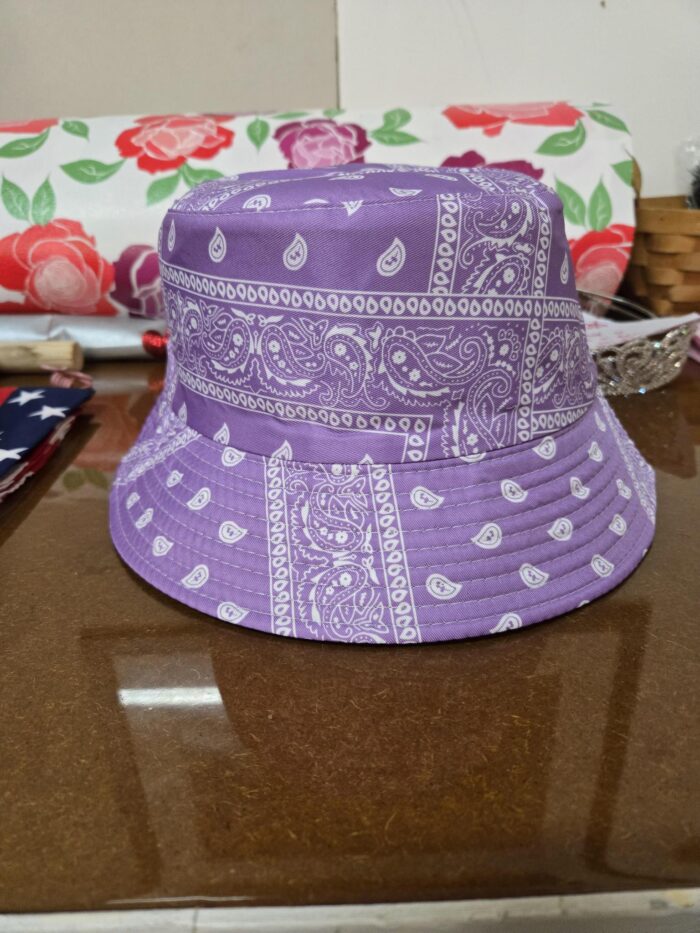 Paisley Print Reversible Bucket Hat - Image 5