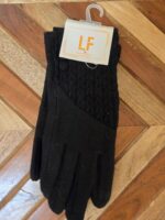 Cable Knit Button Smart Touch Gloves - Image 3